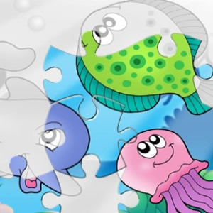 Ocean Animals Puzzle - quebra-cabeças de jogos de aprendizado de