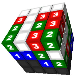 SOKOBAN Nível 4 – Quebra-cabeça de blocos 3D em COQUINHOS