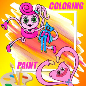 Desenho para colorir Poppy Playtime - Natal : Mommy Long Legs e
