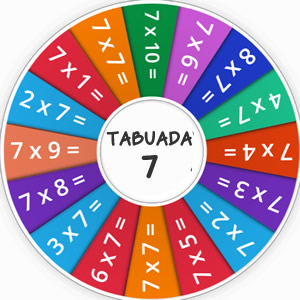 Jogos da TABUADA DO 7 em COQUINHOS