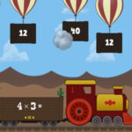 Trem da Tabuada do 10: Explodir os Balões em COQUINHOS